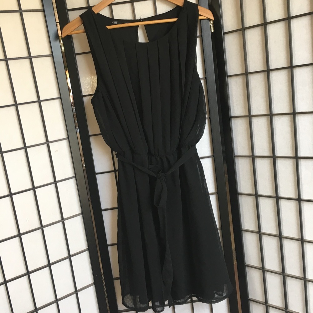 Little Black chiffon dress.